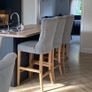 Grey fabric bar stools - EZ Living x3 Image 2