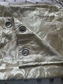 Gold and cream curtains