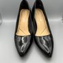Clarks Textured Court Shoes - Black Patent - Size UK 5.5 Image 3