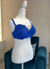 Ladies Royal Blue Lace Bra from Dunnes Stores Size UK 40B / EU 105B