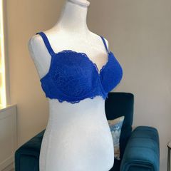Ladies Royal Blue Lace Bra from Dunnes Stores Size UK 40B / EU 105B