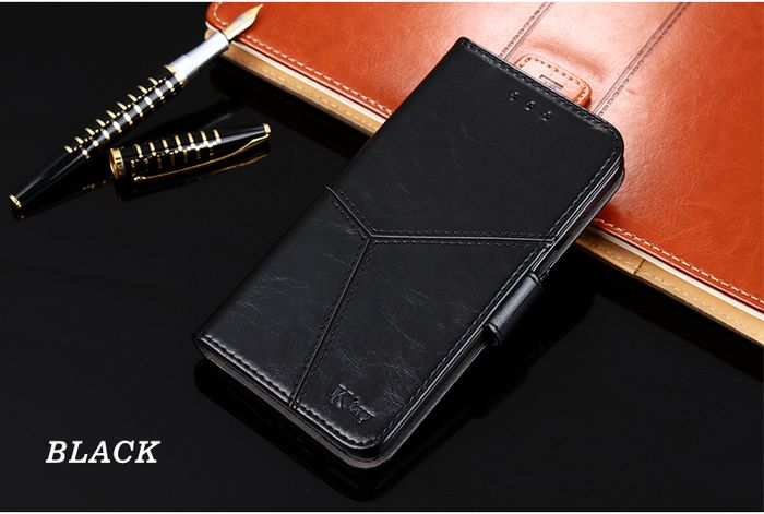 Black 100% Handmade Luxury Flip Case Cover For OnePlus 3 / OnePlus Three