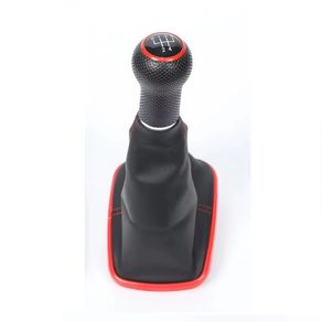New Car 5 Speed 12mm Gear Shift Knob Lever Shifter Gaiter Boot for Volkswagen VW Golf Bora Jetta GTi MK4 Interior Accessories