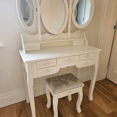 Vanity table and stool