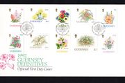 1992 Guernsey Flowers Definitive Stamps First Day Cover (FDC)