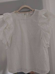 Open work blouse