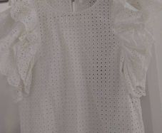 Open work blouse