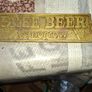 Vintage Brass Pub Plaque with Raised Lettering reading FREE BEER TOMORROW, Postage Available or Collection Image 2