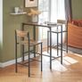 Industrial Style Table and 2 Bar Chairs Set Bar Table + Bar Stools Standing Table Bar Game High Table Chair Image 2