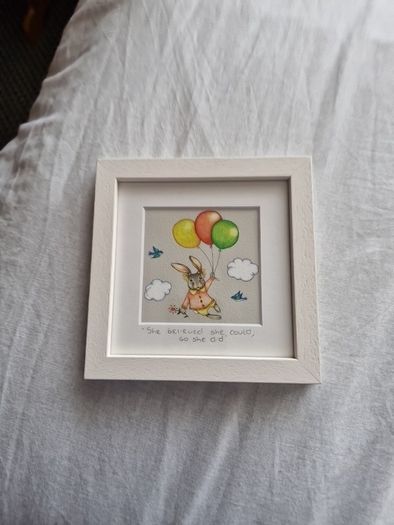 6x6 picture, She believed she could so she did