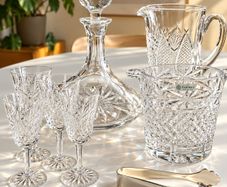Waterford & Galway Vintage Crystal Glasses Decanter Ice Bucket Job Lot Dublin D18 Collection