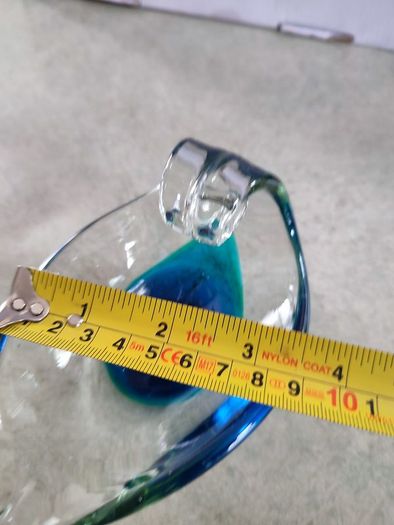 Rare Find Vintage Early Mdina Glass Serving Dish Leaf Shaped