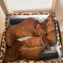 Ladies suede high-heeled boots size Uk4 Eur37 Image 8