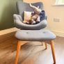 JYSK armchair and matching footstool set Image 5