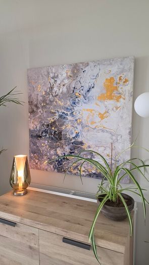 Navy Canvas 90cm x 90cm
