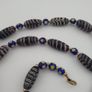 Vintage Venetian Style Feather Desgin Glass Beads Necklace Image 9