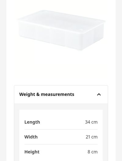 Ikea Glis Storage Box With 5 Compartments - Size - 34cm x 21cm - RRP - 5.00