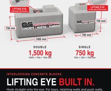 Kelly blocks  double & single, lifting eye