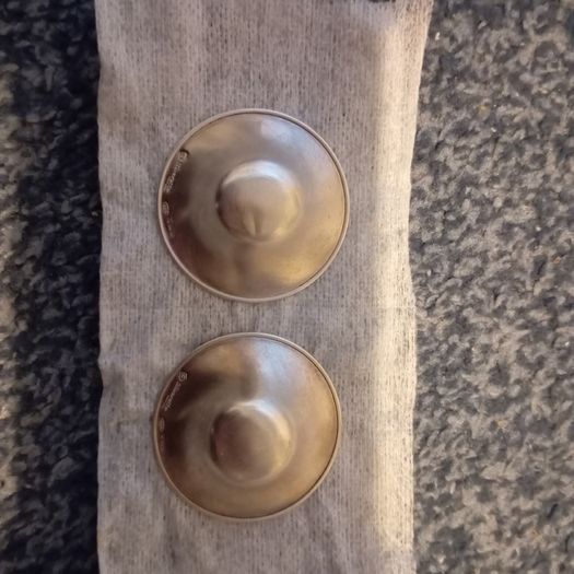 Silverette silver nursing cups