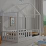 Kids Children Toddler Single Double Bed House Image 6