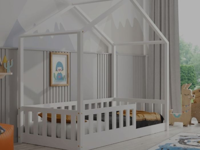 Kids Bed Toddler House Bedroom