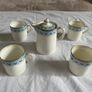 Beautiful and Rare Antique Aynsley Coffee set  Coffee pot and 4 coffee cups - Bone China produced before 1900s for Alfred B Pearce and Co in England Image 10