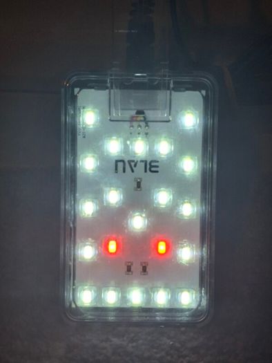 3x Aquarium LED Lights BLAU for marine tank + Mini controller
