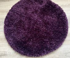 Shaggy Circle Purple Rug 80cm in very good condition