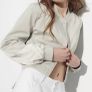 Zara Pistachio Cropped Bomber Jacket - Size M Image 9