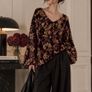 Brand New Designer Velvet Beaded Top Image 2