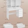 Dressing table LED Mirror light  with side drawers Image 3