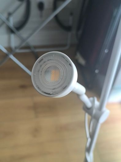 Modern White LED Floor Reading Lamp / Uplighter