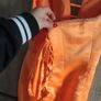 hand made spectacular orange dress size fits xs s worn once Image 7