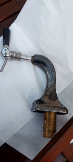 beer tap,with mount ,used condition, see pictures,,sold as is ,buyer collects or pays postage thank you