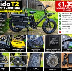 Fiido T2 Electric Cargo Bike Family Package  Extras 1,350 ONO