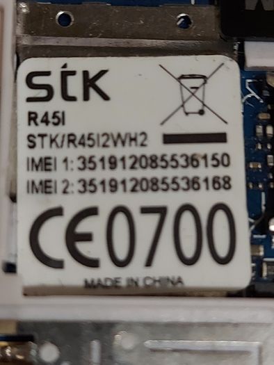 STK Hand held Mobile phone, model R45l, Password locked, Dual Sim, excellent cosmetic condition