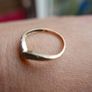 Vintage 9c Gold 375 Diamond Chevron Ring 1,5g Image 3