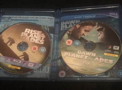 Rise & Dawn of the Planet of the Apes Bluray