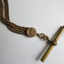 Victorian  Gold Filled Pocket Watch Chain length 13" Image 4