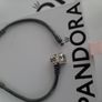 new genuine pandora oxidised bracelet with silver clasp Image 4