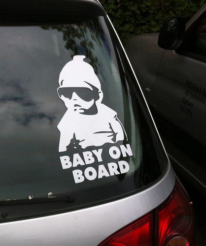 Baby on board sticker