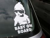 Baby on board sticker
