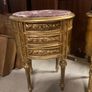 Marble top gold side table with drawers set of two nationwide delivery available Image 2