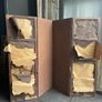 A large early 20th century room divider screen. 245x188cm Image 9