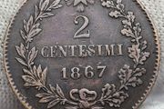 Italy 1867 2 Centesimi Beautiful!