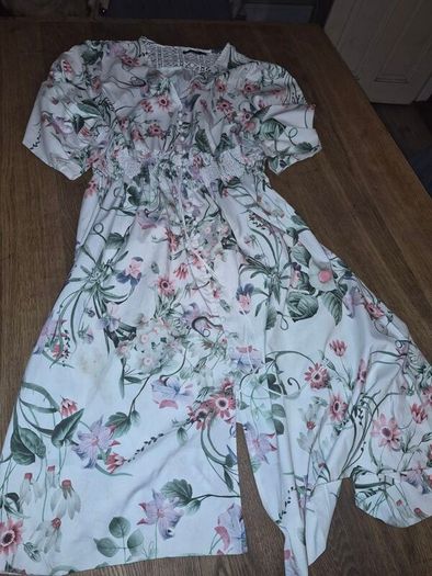 White floral dress