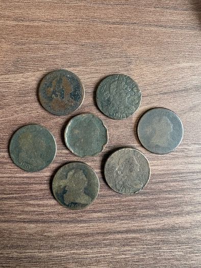 USA Draped Bust Large Cent Coin Lot