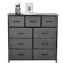BRAND NEW 4Layer Cabinet with 9 Removable Fabric Drawers Storage Furniture for Bedroom Hallway Dark Grey Storage Box Image 3
