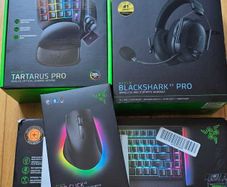 Razer Gaming Ecosystem (Black Shark V3 Pro, Tartarus, Black Widow V4 Pro, Pro Click V2)
