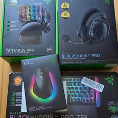 Razer Gaming Ecosystem (Black Shark V3 Pro, Tartarus, Black Widow V4 Pro, Pro Click V2)